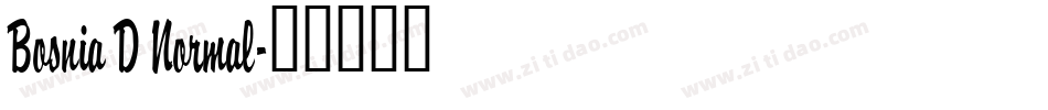 Bosnia D Normal字体转换